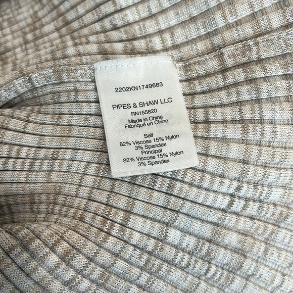 Veronica Beard Richie Ribbed 3 Quarter Sleeve Dress Size S - Picture 9 of 9